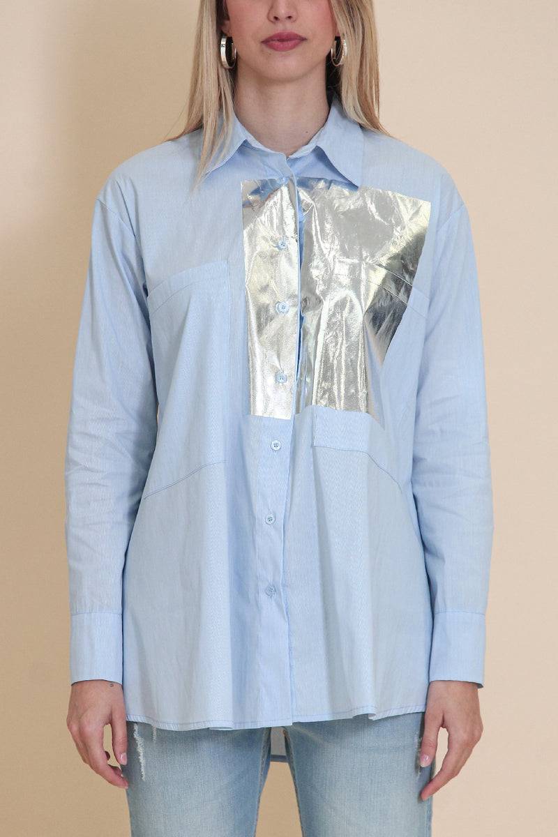 Le Streghe CAMICIA LAMINATA In Saldo