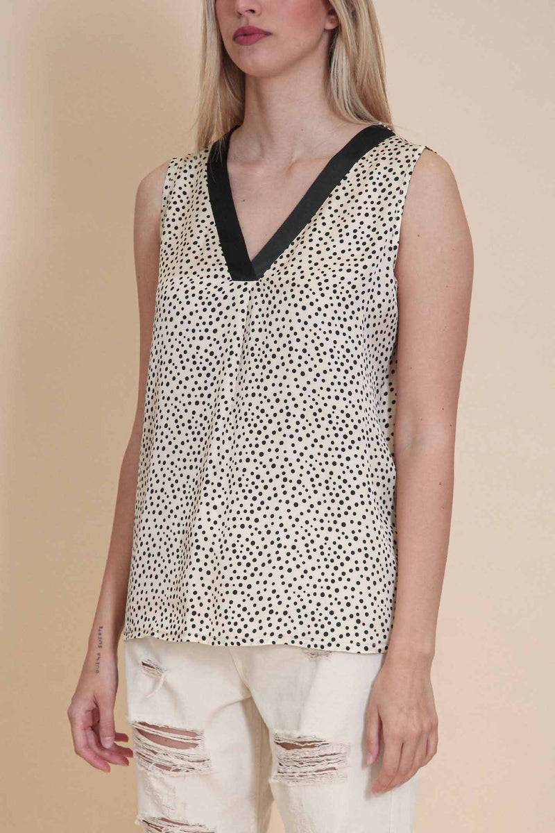 Le Streghe CANOTTA POIS Moda