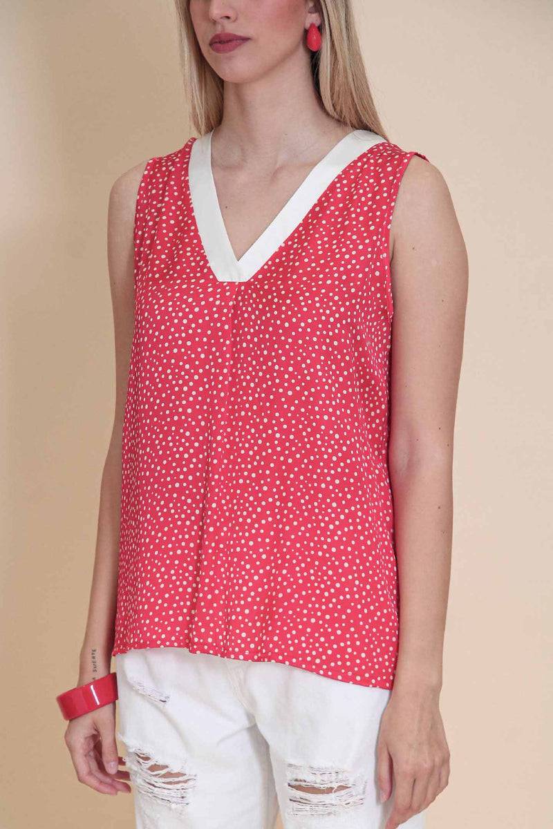 Le Streghe CANOTTA POIS Moda