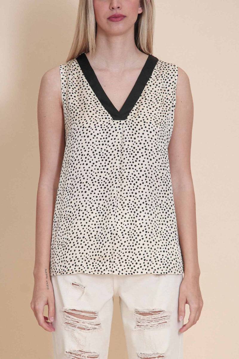 Le Streghe CANOTTA POIS Moda