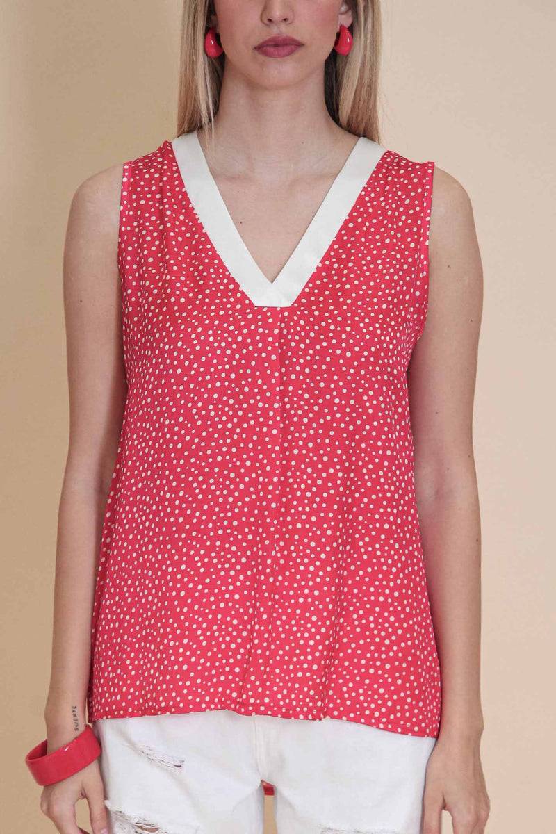 Le Streghe CANOTTA POIS Moda