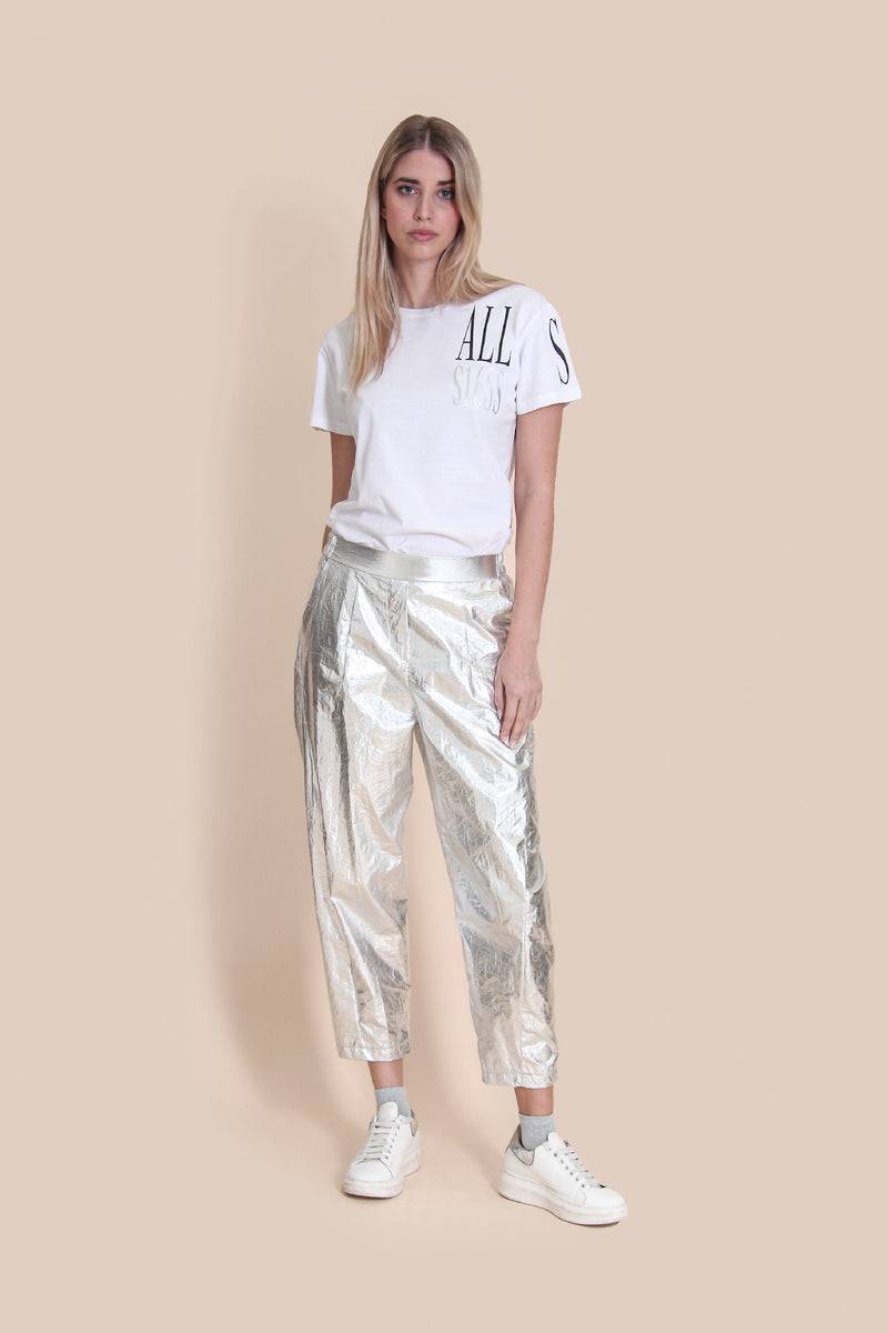Le Streghe PANTALONE ARGENTO Fino Al -60%