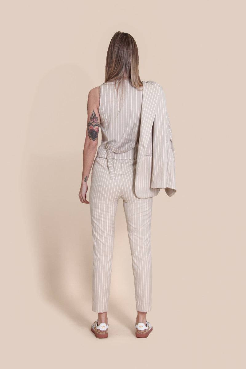 Le Streghe PANTALONE GESSATO Affare Del Giorno
