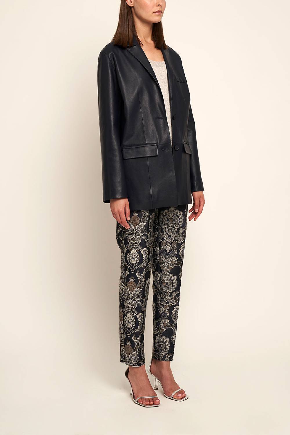 Manzoni 24 Blazer nappa Saldi Di Fabbrica