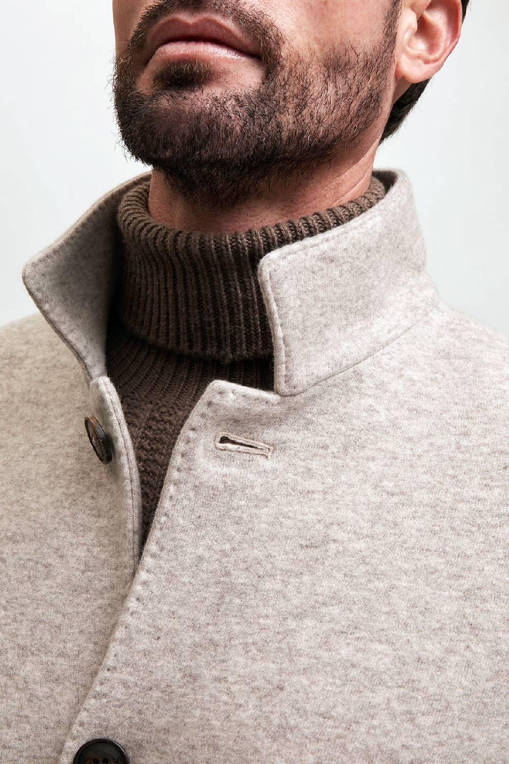 Manzoni 24 Cappotto jersey in tessuto cashmere Loro Piana 2025