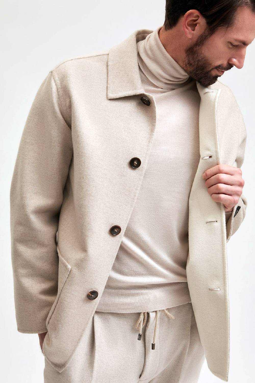 Manzoni 24 Giacca in tessuto cashmere Loro Piana Qualità