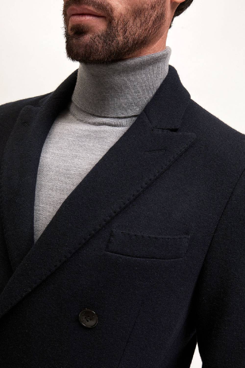Manzoni 24 Giacca doppiopetto jersey in tessuto cashmere Loro Piana Vendita