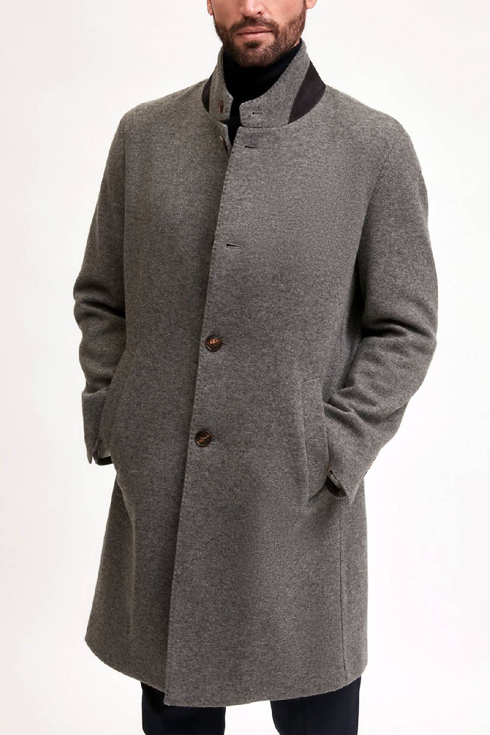 Manzoni 24 Cappotto jersey in tessuto cashmere Loro Piana Promozione
