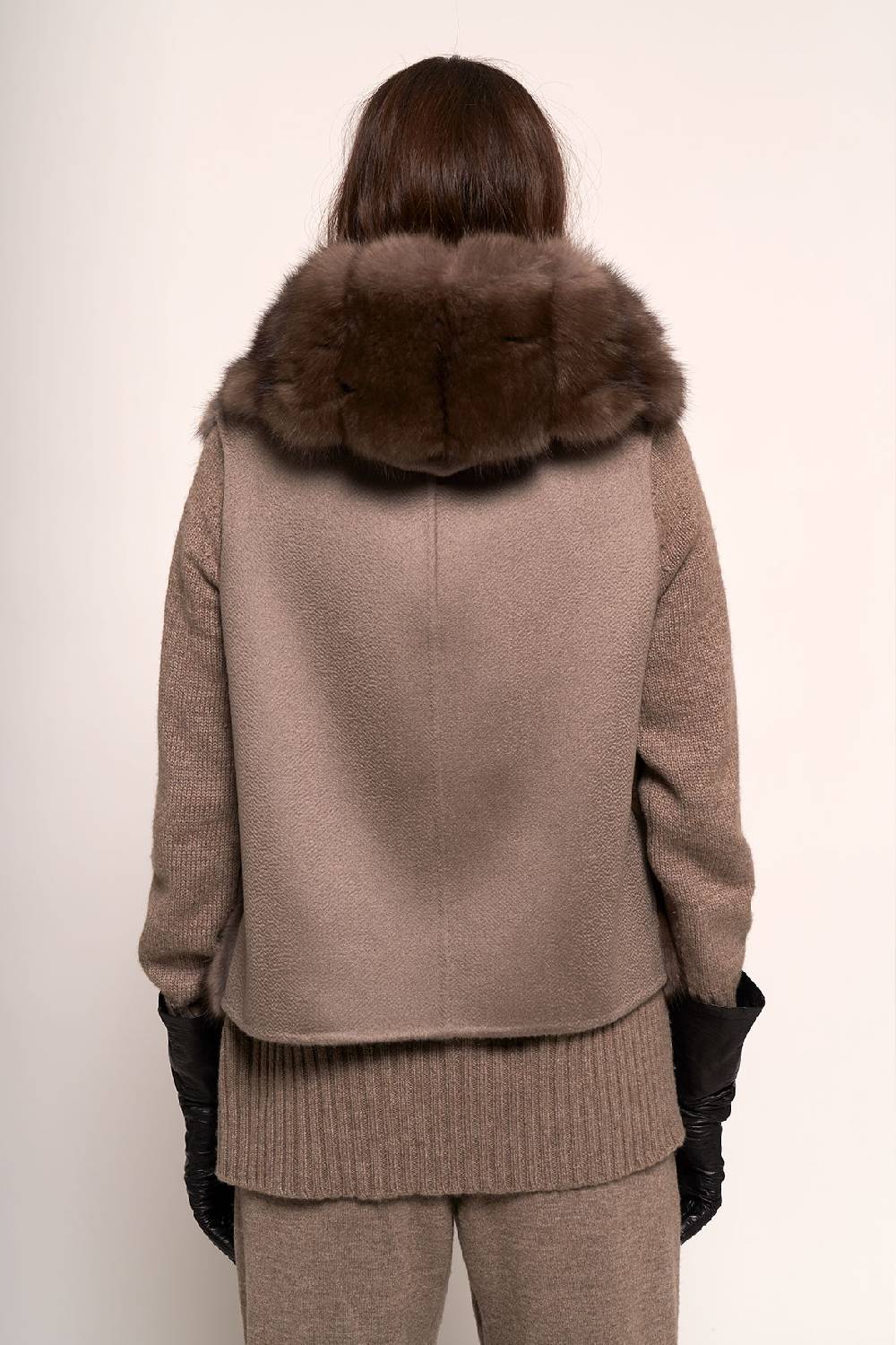 Manzoni 24 Gilet zibellino con cashmere Consegna Veloce