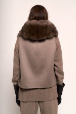 Manzoni 24 Gilet zibellino con cashmere Consegna Veloce