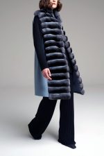 Manzoni 24 Gilet chinchilla con cashmere Sconto