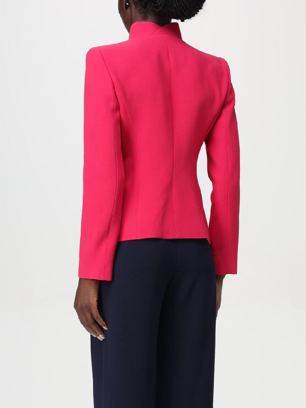 Giglio Blazer in viscosa Emporio Armani con risvolti rialzati Vendita Calda