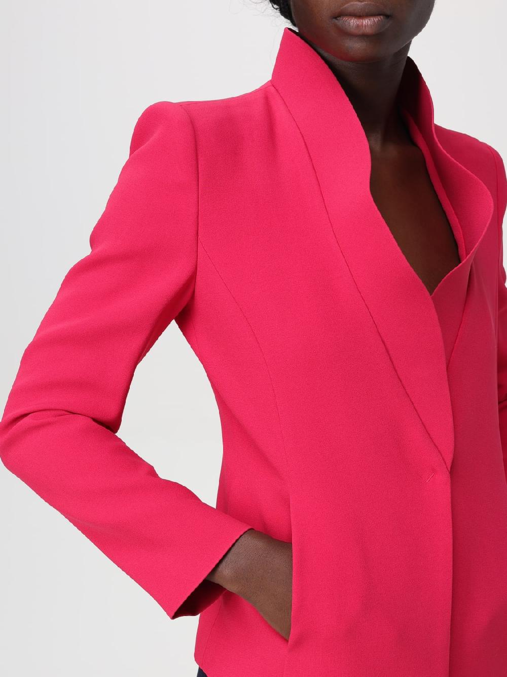 Giglio Blazer in viscosa Emporio Armani con risvolti rialzati Vendita Calda