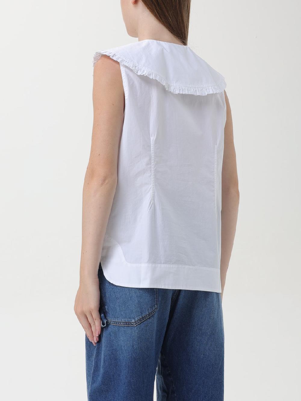 Giglio Camicia in popeline di cotone Ganni I Più Venduti