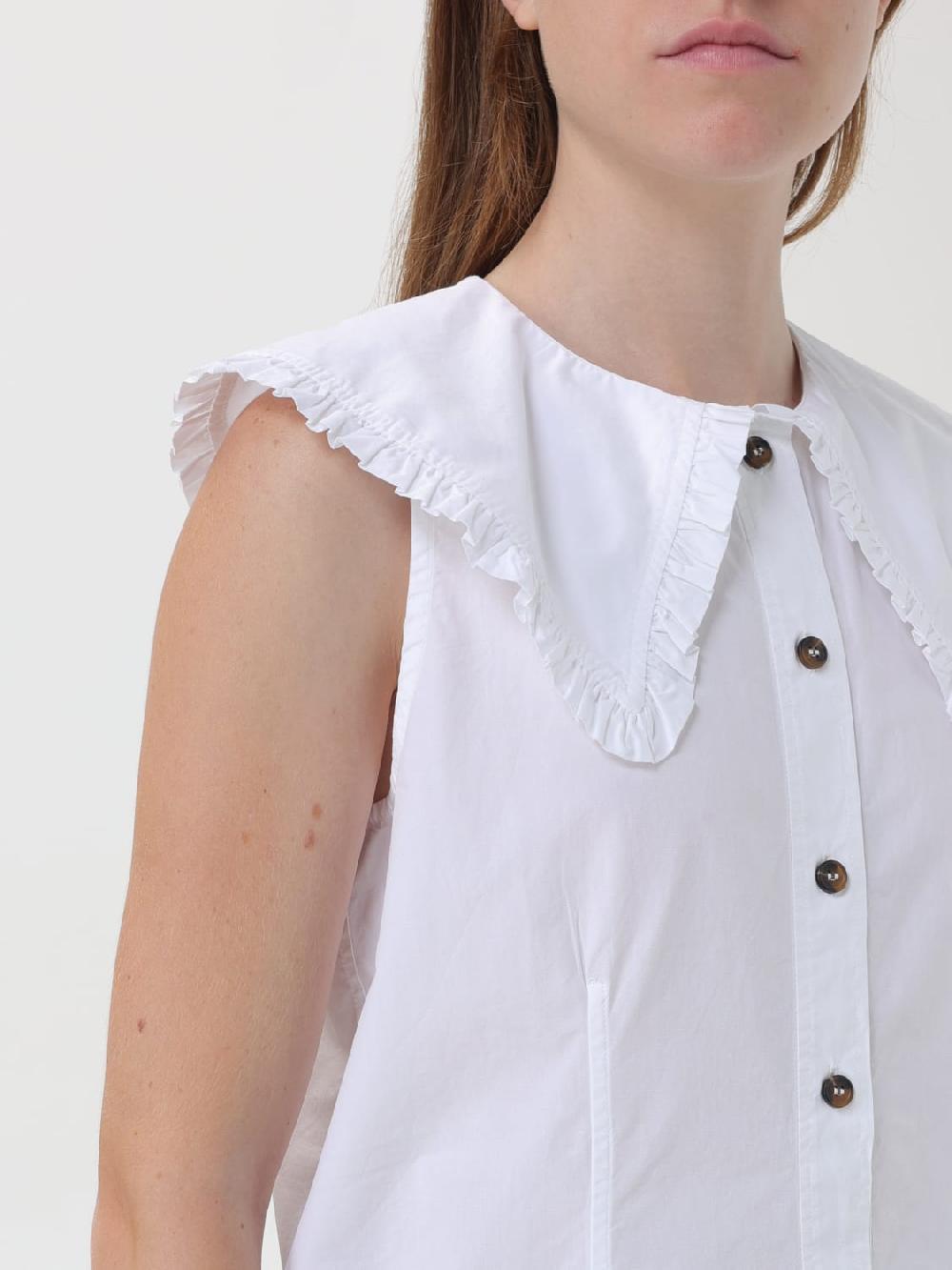 Giglio Camicia in popeline di cotone Ganni I Più Venduti