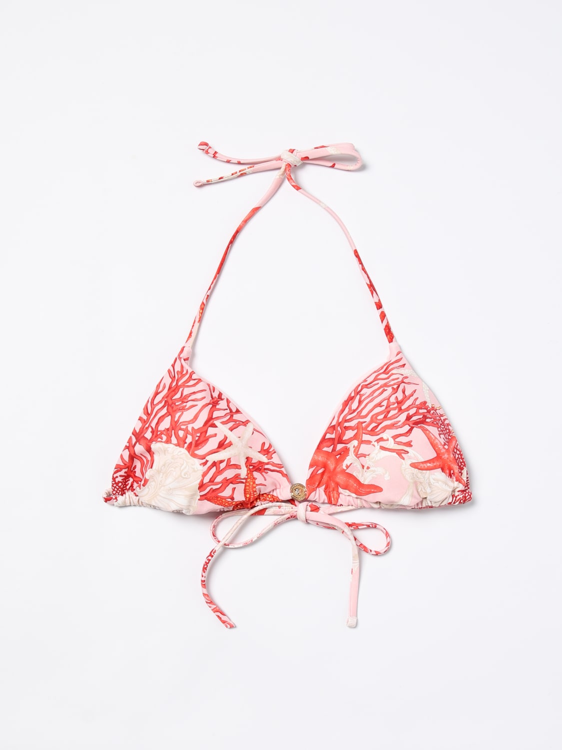 Giglio Bikini top Versace in lycra stampata Italy