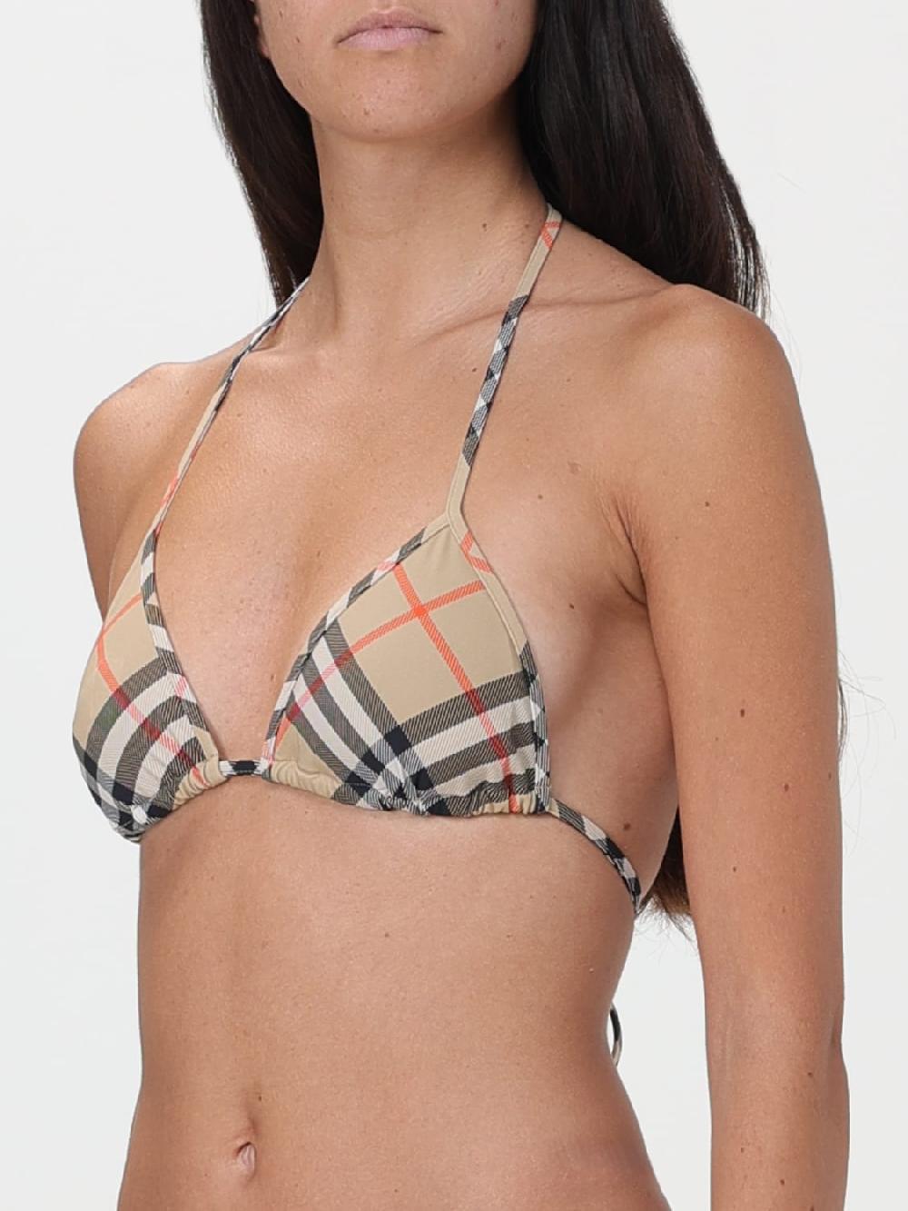 Giglio Costume Bikini Top Burberry check In Linea