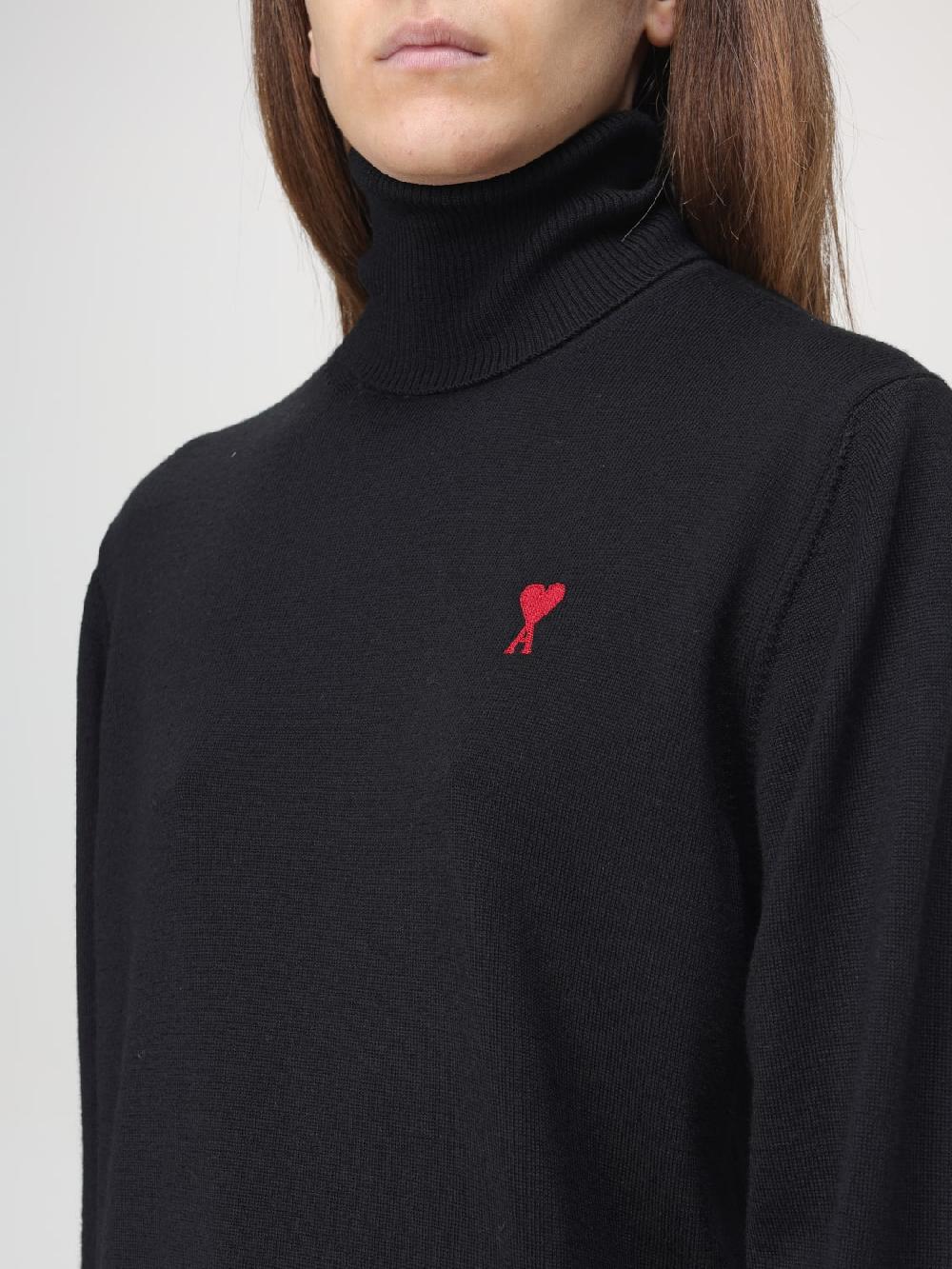 Giglio Maglia a dolcevita Ami Paris in lana Consegna Veloce