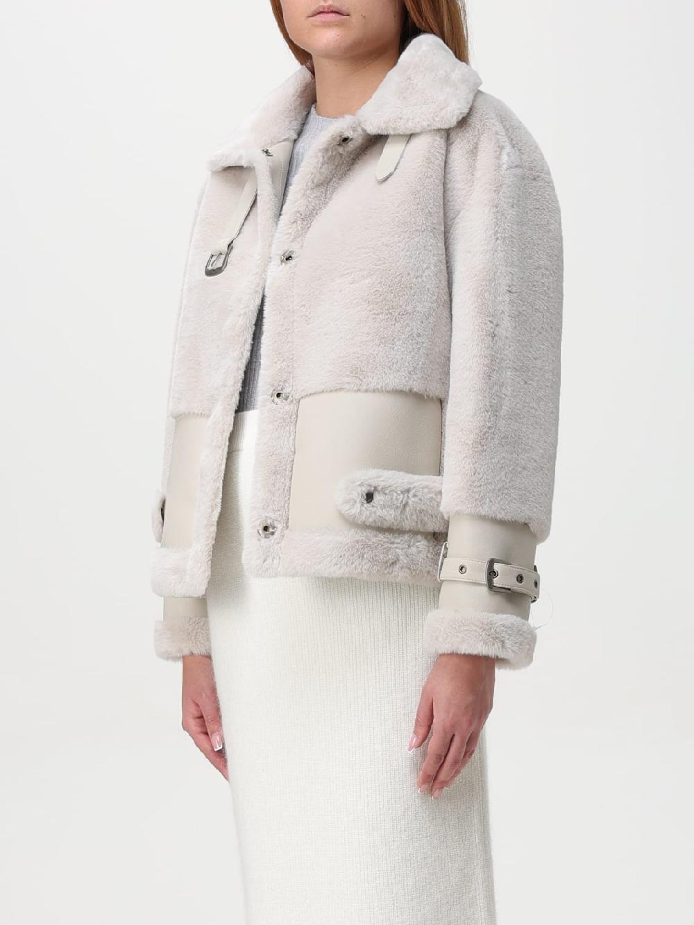 Giglio Pelliccia sintetica Twinset con fibbie Promozione Limitata