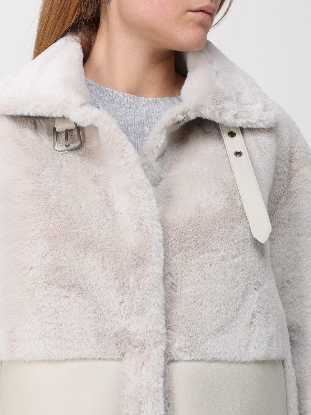 Giglio Pelliccia sintetica Twinset con fibbie Promozione Limitata