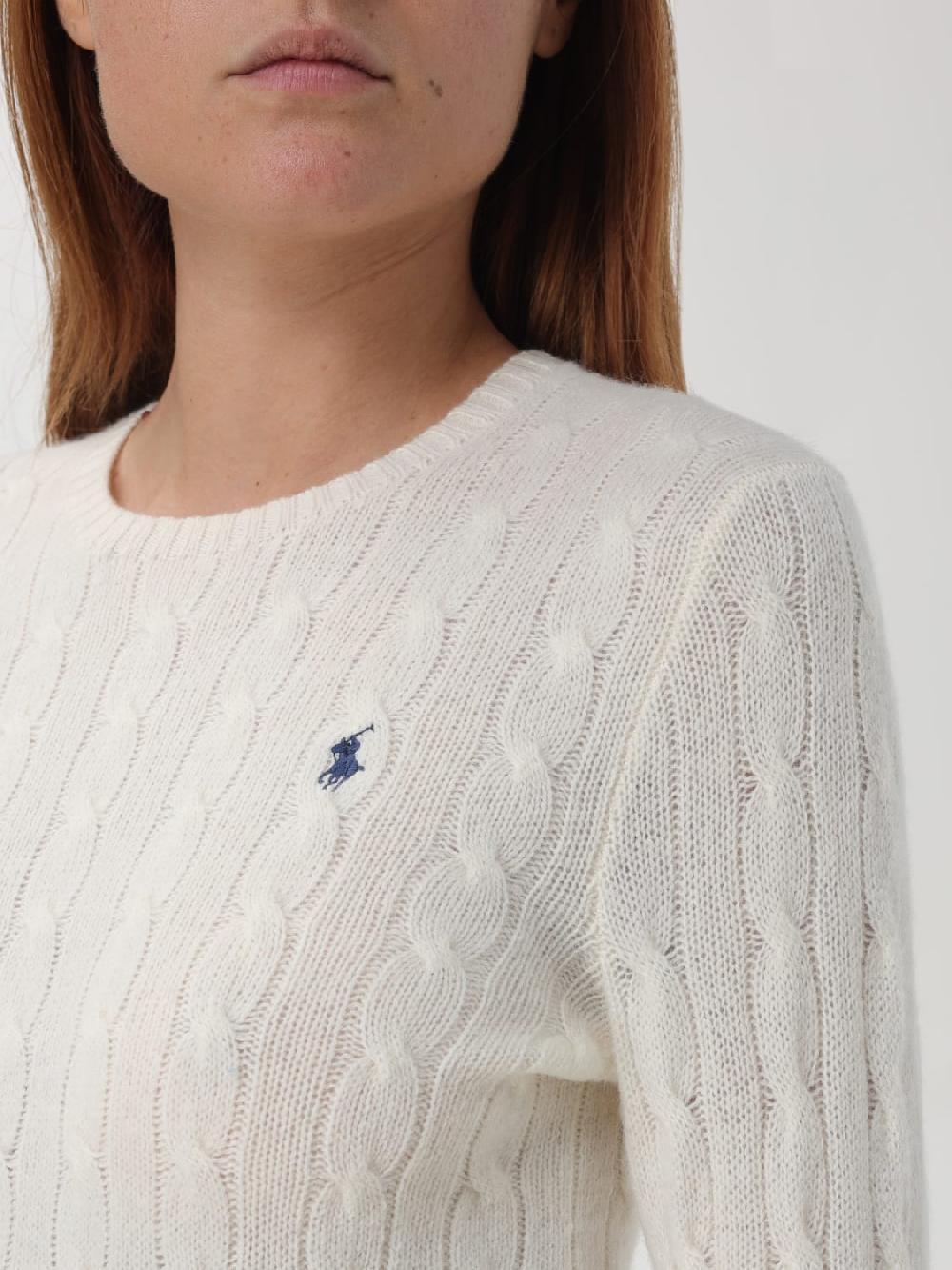 Giglio Maglia Polo Ralph Lauren in lana con lavorazione intrecciata Economico
