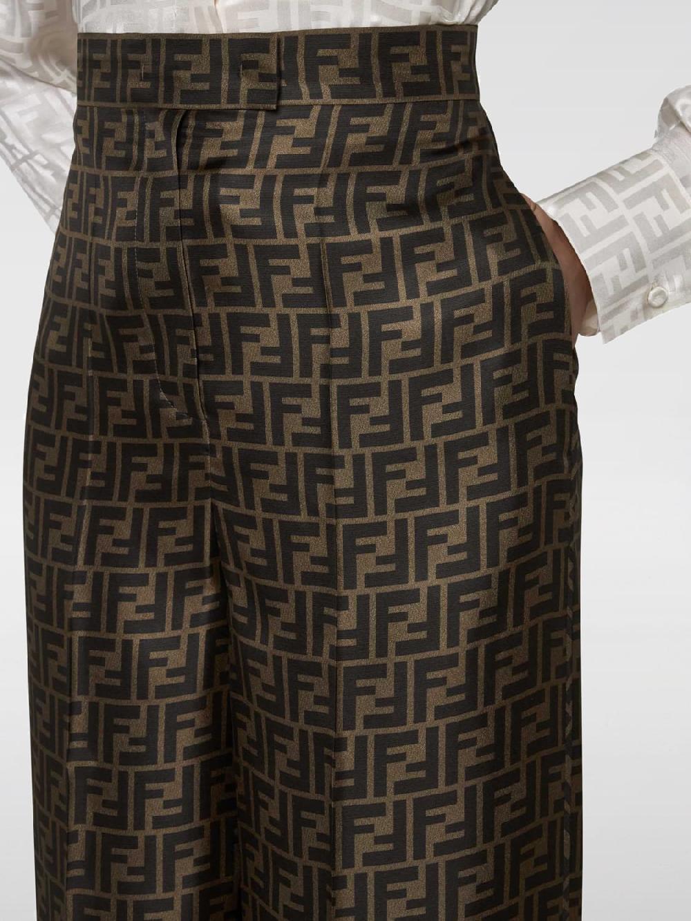 Giglio Pantalone a vita alta FF Fendi Prezzo Ridotto