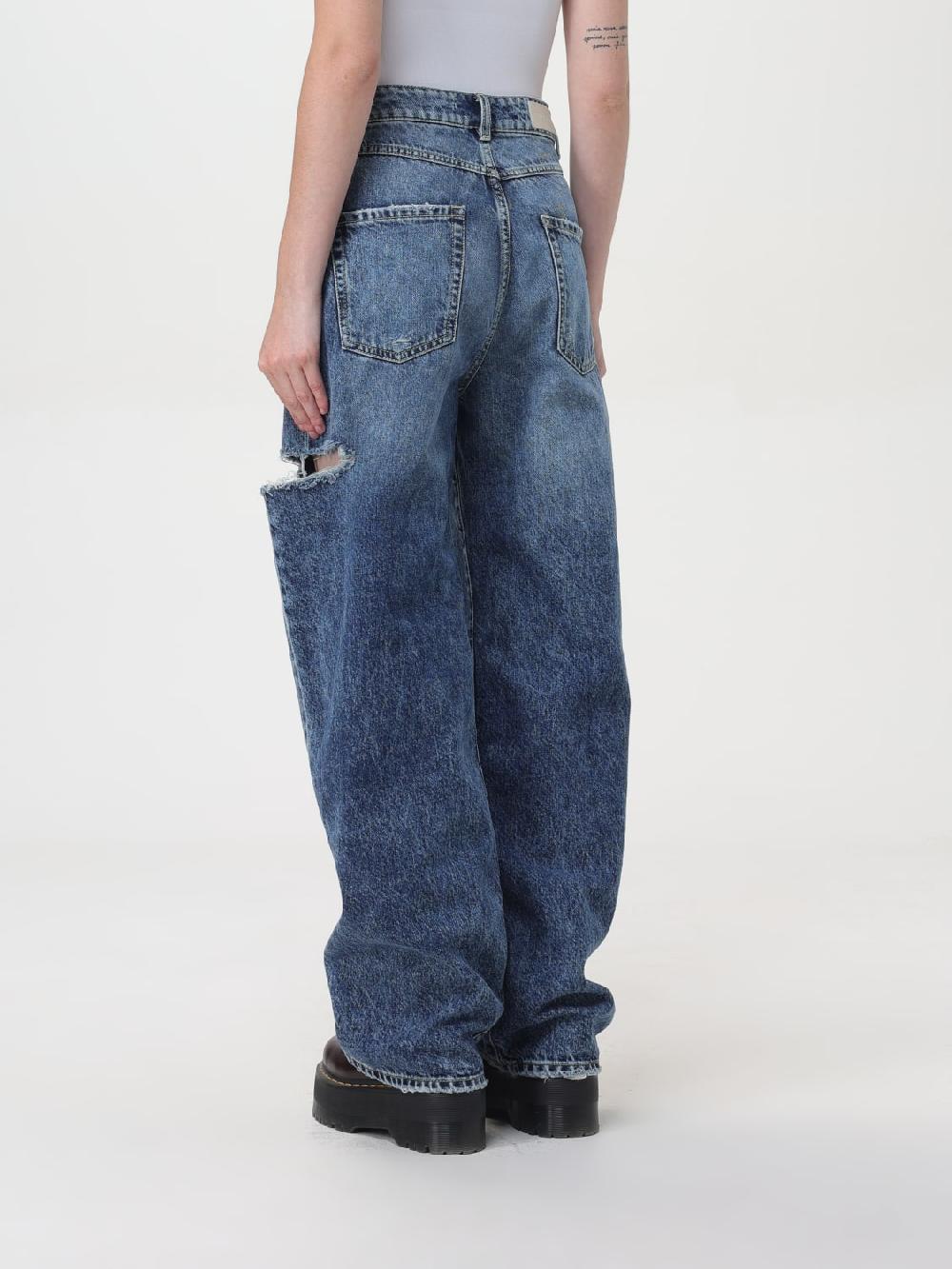 Giglio Jeans largo Poppy con rotture Icon Denim Los Angeles Convenienza