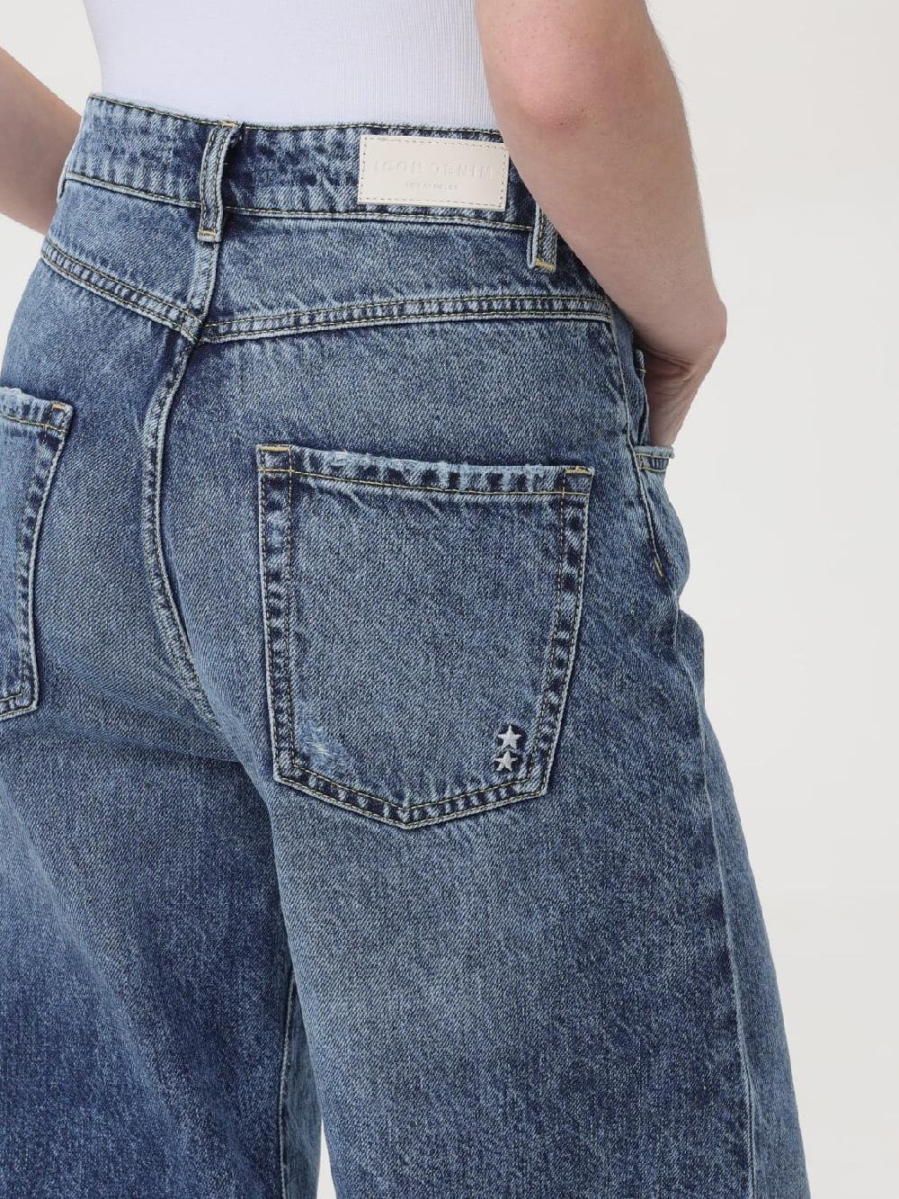 Giglio Jeans largo Poppy con rotture Icon Denim Los Angeles Convenienza