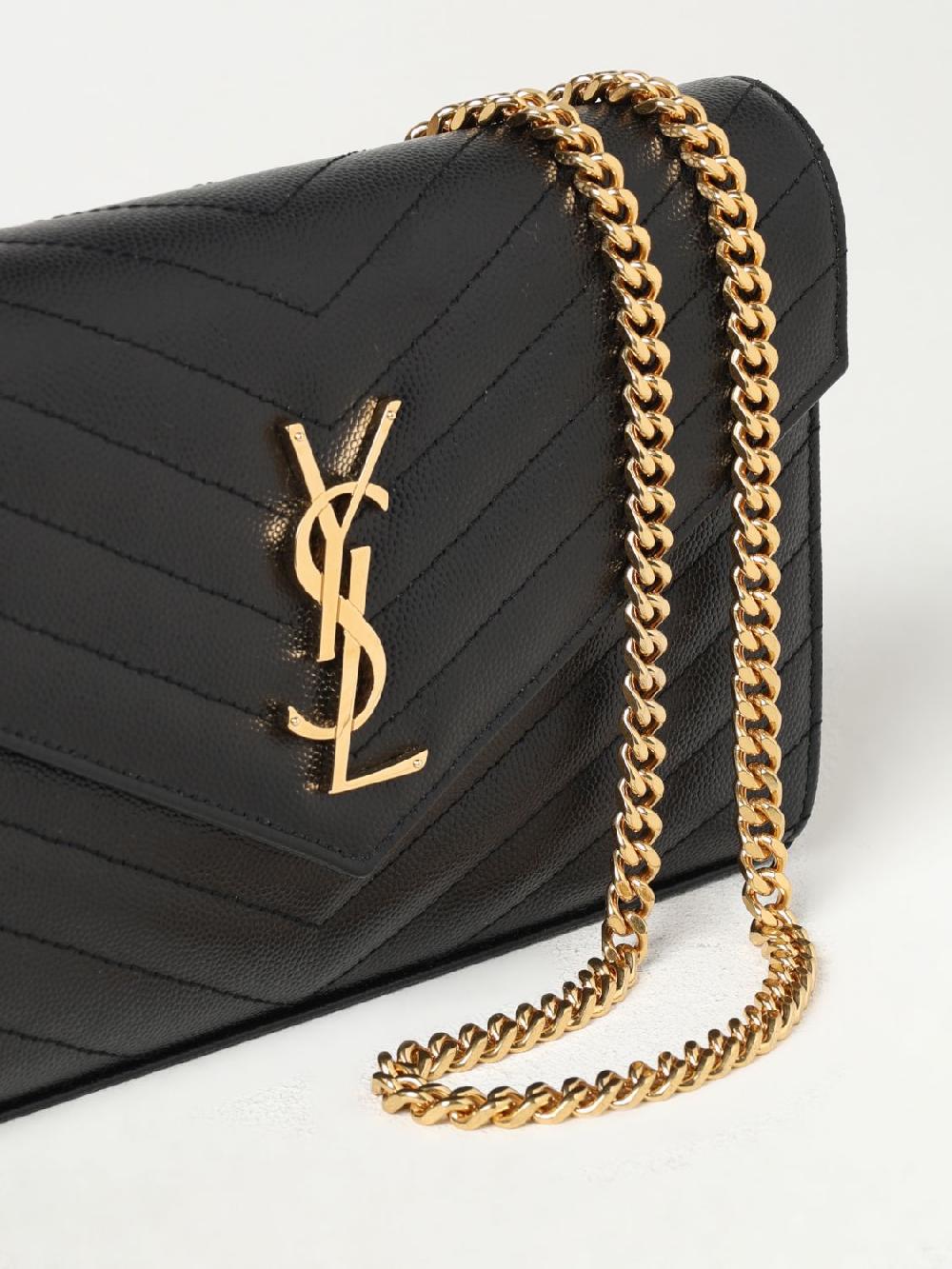 Giglio Borsa Cassandre Saint Laurent in pelle grain de poudre Nuova