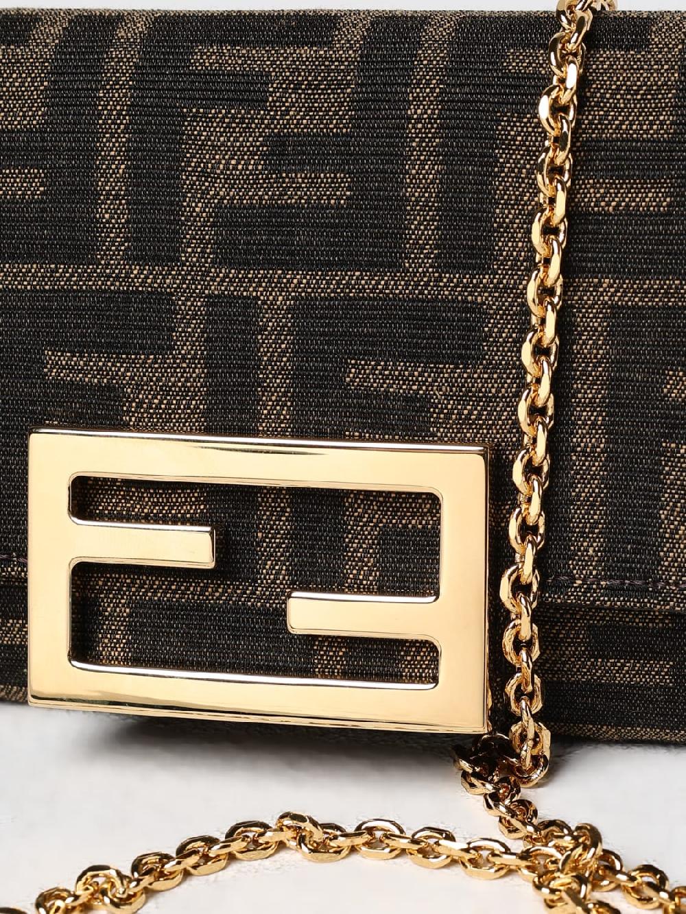 Giglio Borsa wallet Baguette Fendi in tessuto jacquard Qualità