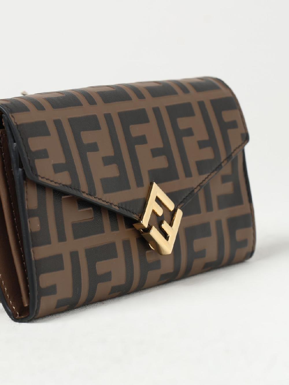 Giglio Borsa wallet Diamonds Fendi in pelle con FF all over Negozi Online