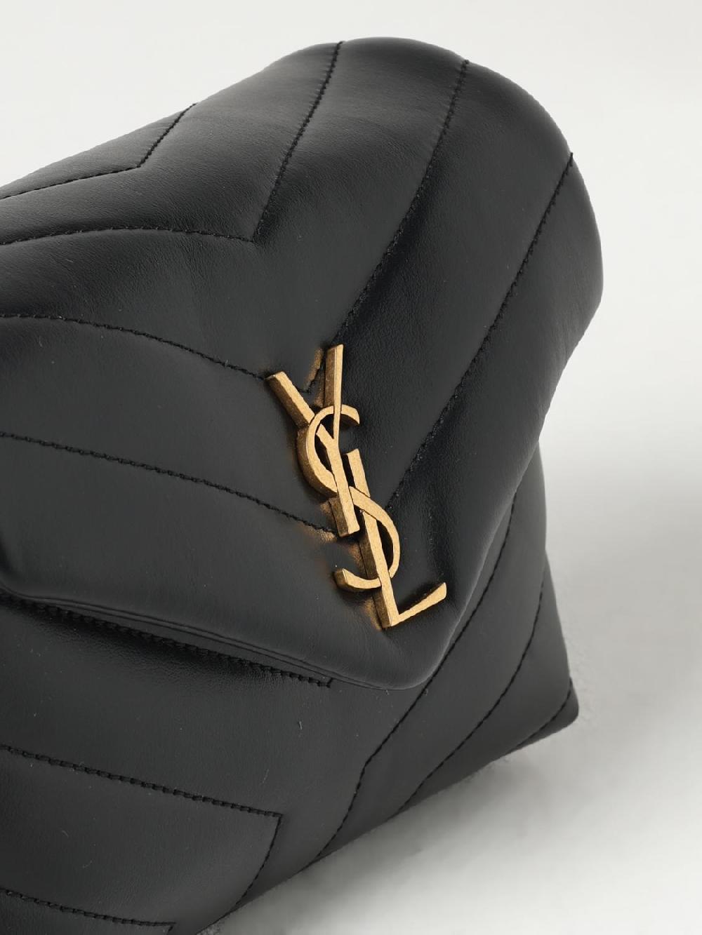 Giglio Borsa Loulou Toy Saint Laurent in pelle chevron Promozione Limitata
