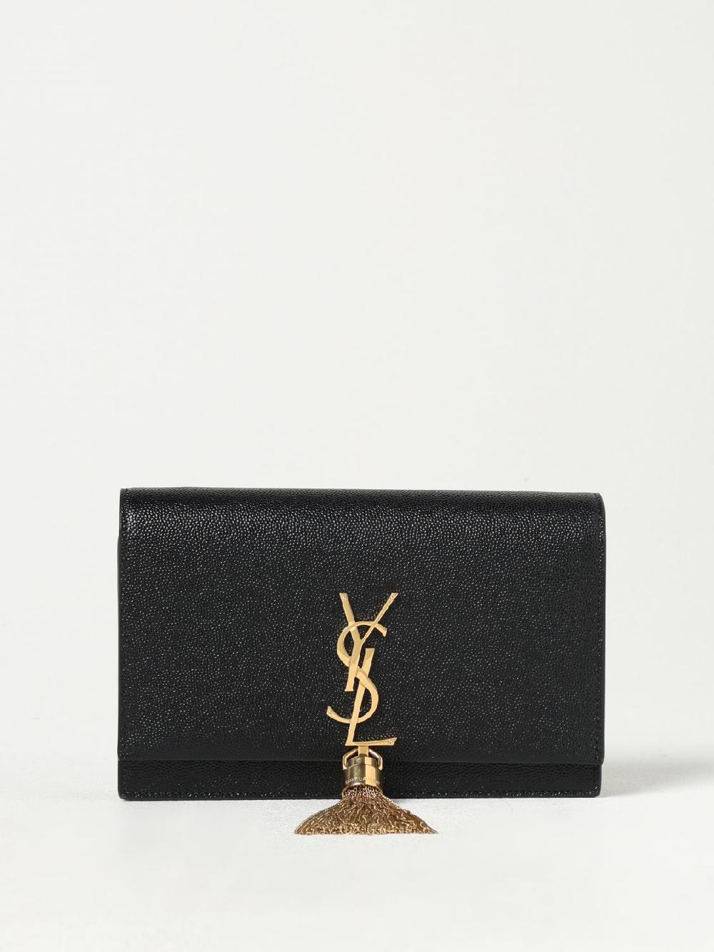 Giglio Borsa wallet Kate Saint Laurent in pelle grain de proude 2025