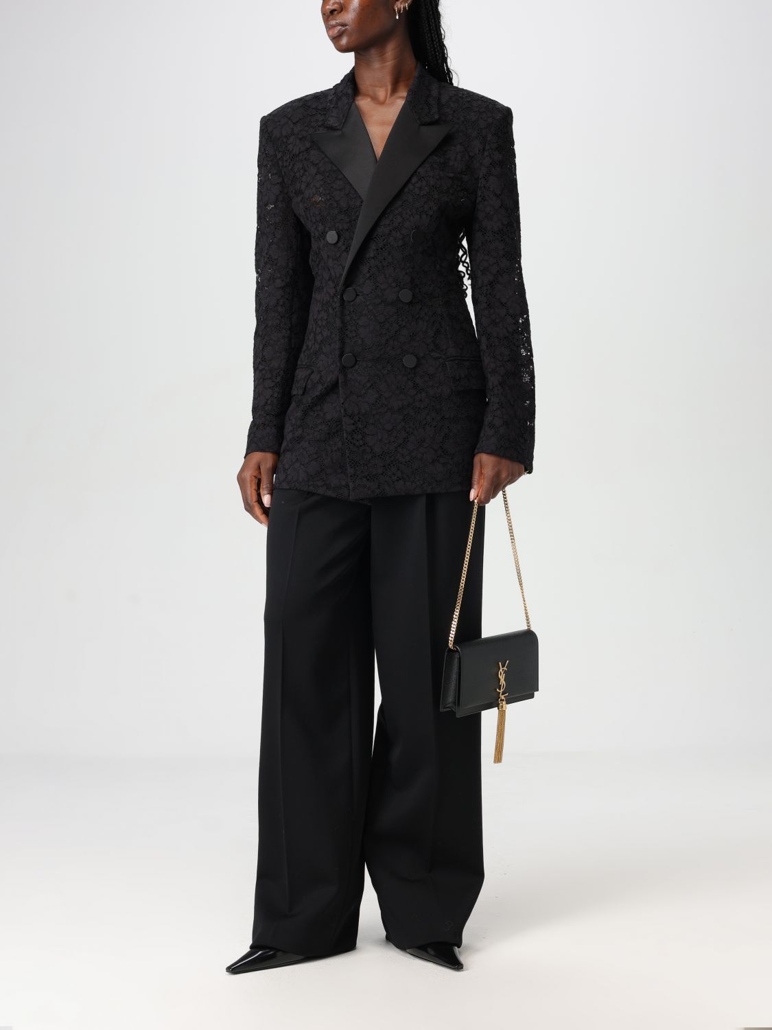 Giglio Borsa wallet Kate Saint Laurent in pelle grain de proude 2025