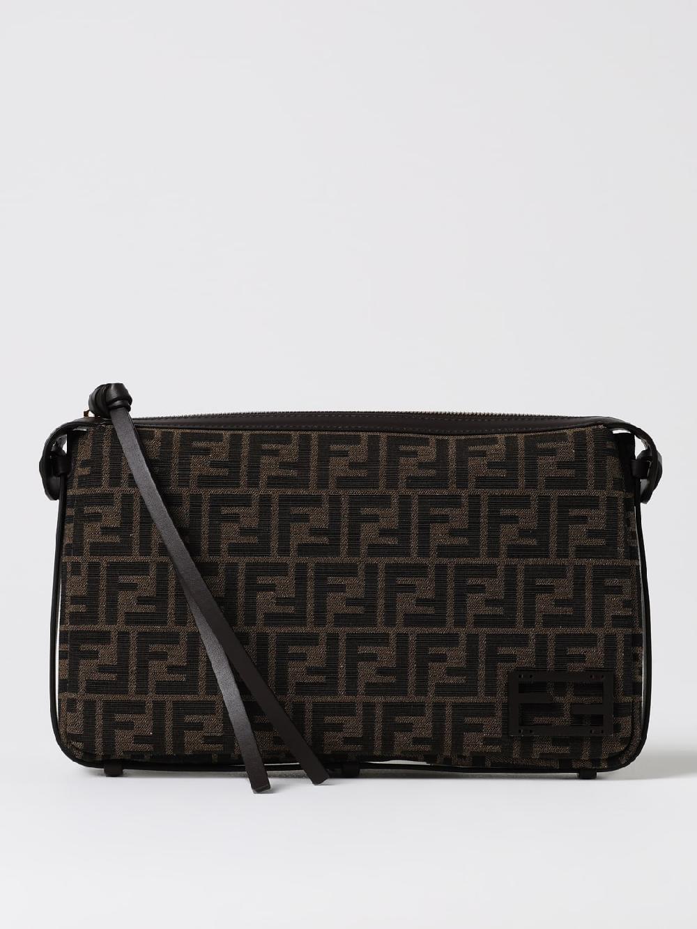 Giglio Borsa Simply Fendi in tessuto con monogram FF jacquard In Linea