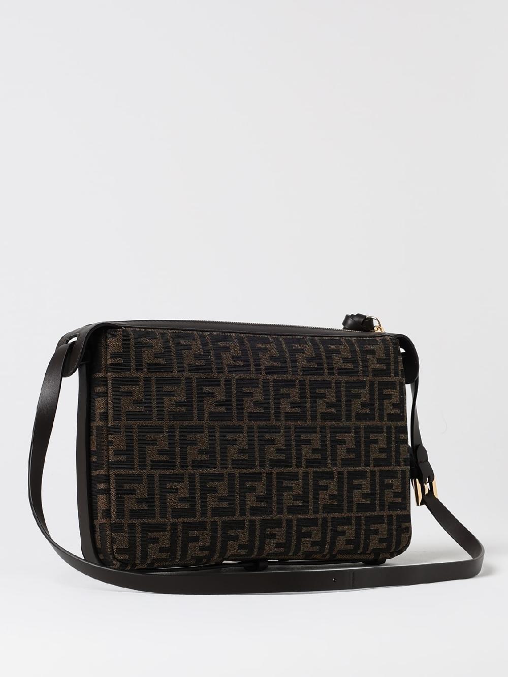 Giglio Borsa Simply Fendi in tessuto con monogram FF jacquard In Linea