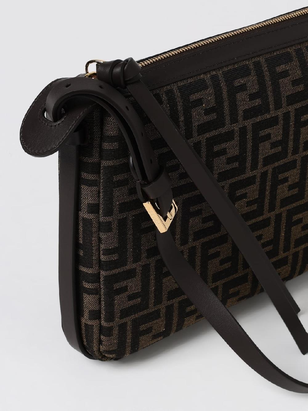 Giglio Borsa Simply Fendi in tessuto con monogram FF jacquard In Linea