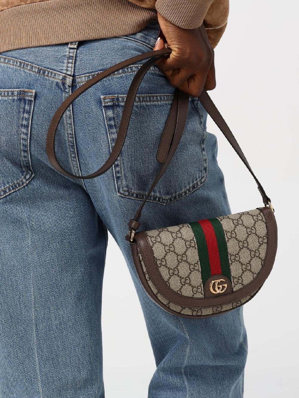 Giglio Borsa mini Ophidia Gucci in tessuto GG Supreme e pelle a grana Qualità