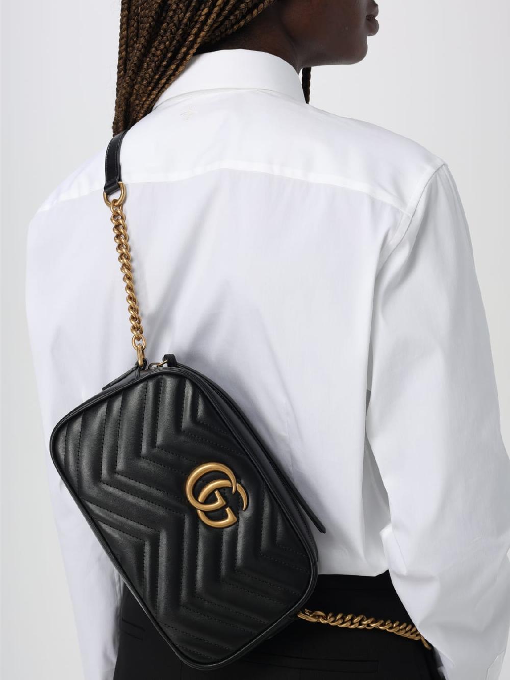 Giglio Borsa GG Marmont Gucci in nappa matelassè Promozione