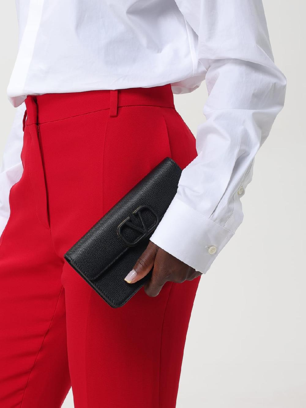 Giglio Borsa wallet Locò Valentino Garavani in pelle a grana Shopping Online