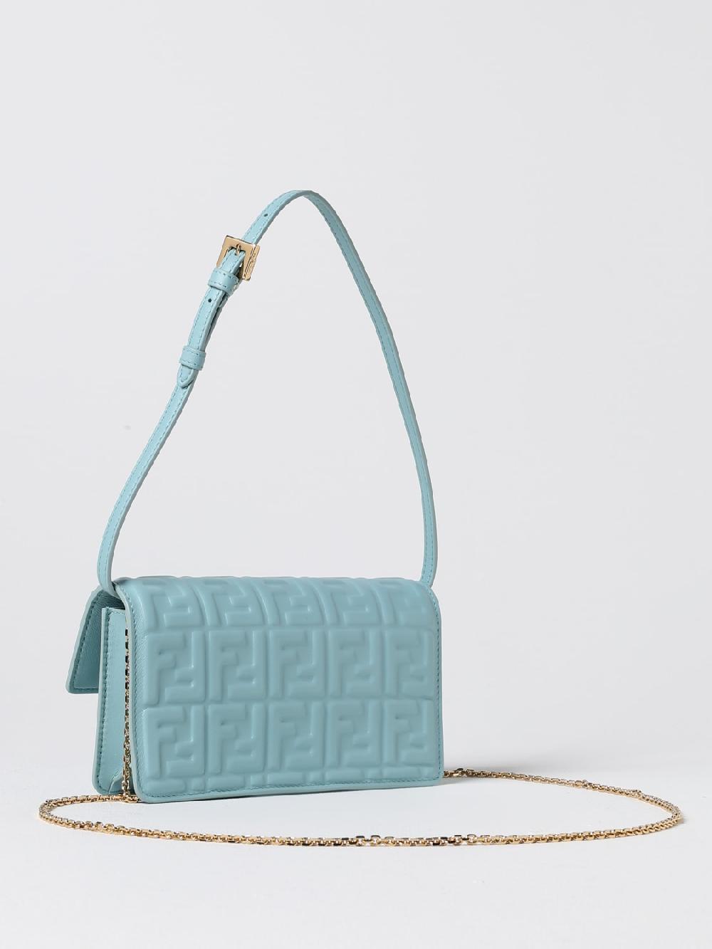 Giglio Borsa wallet Fendi in nappa con monogram FF all over Economico