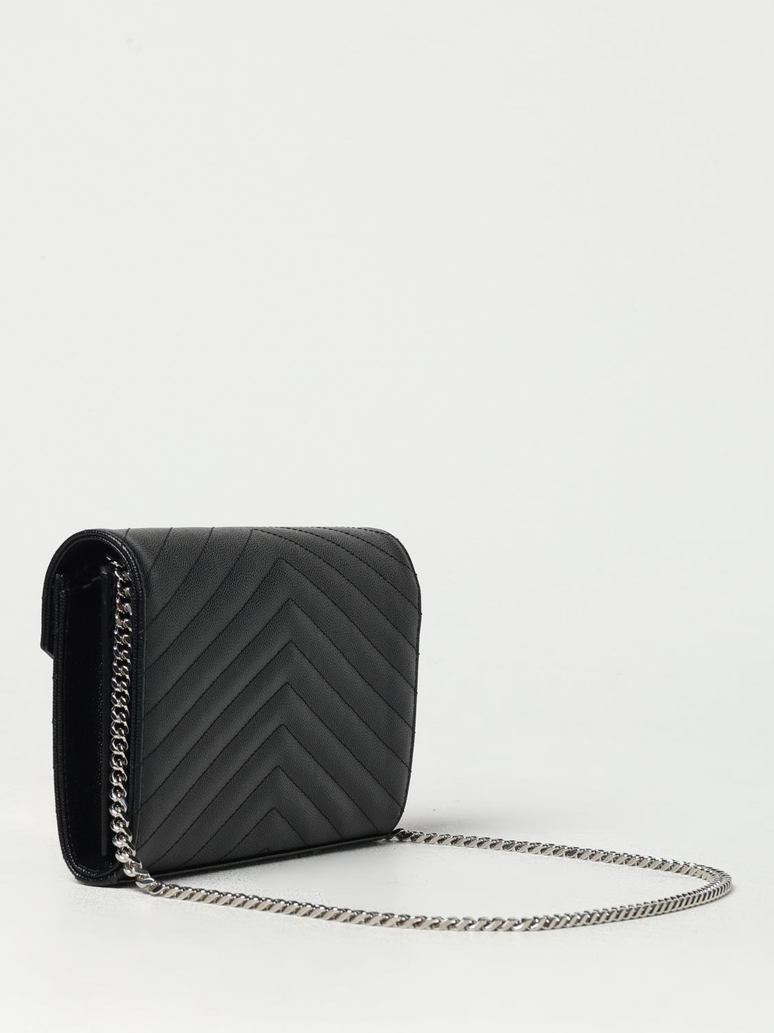 Giglio Borsa wallet Cassandre Saint Laurent in pelle grain de poudre Outlet