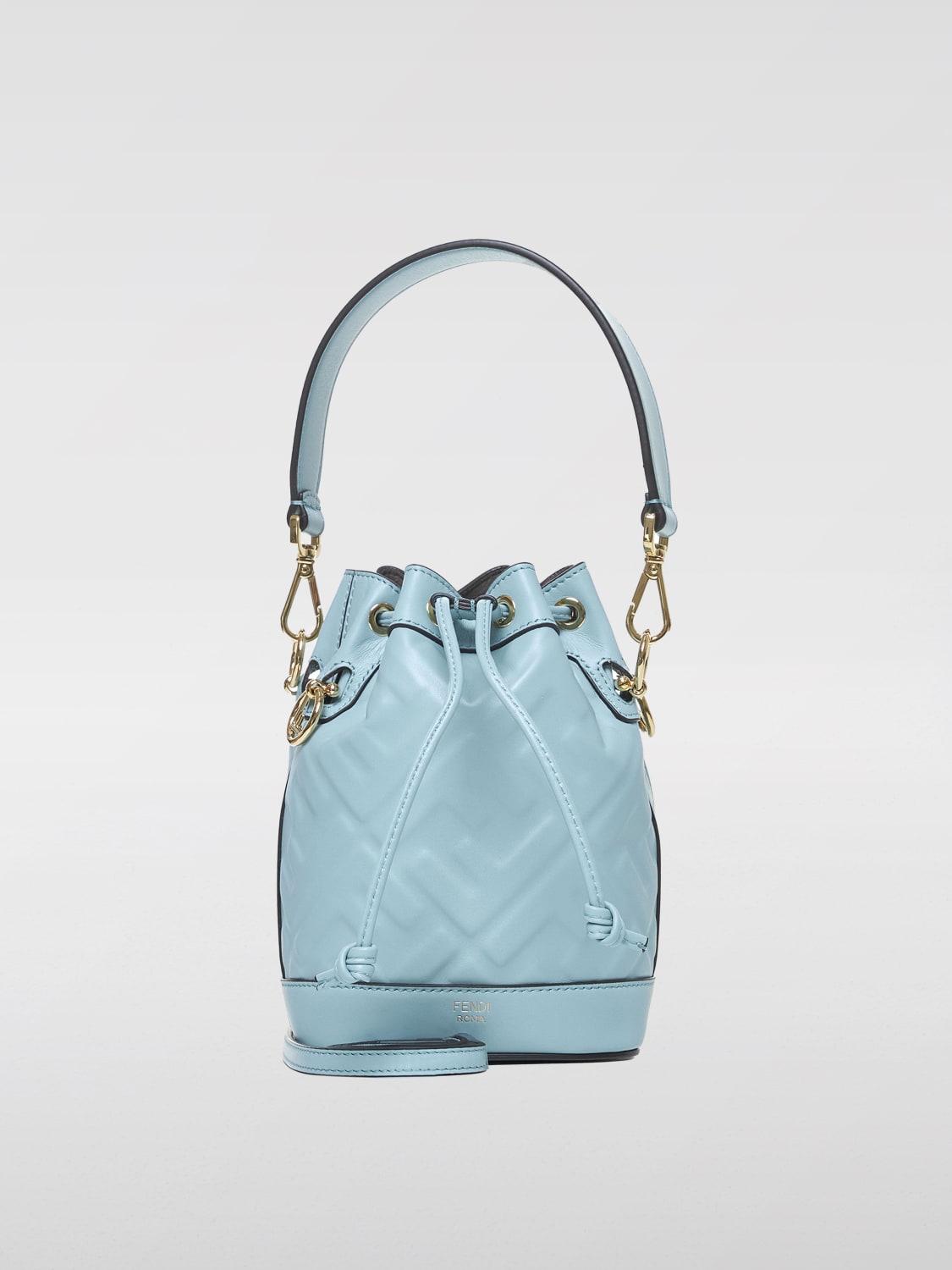 Giglio Borsa Mon Tresor Fendi in pelle con monogram FF all over Vendite Flash