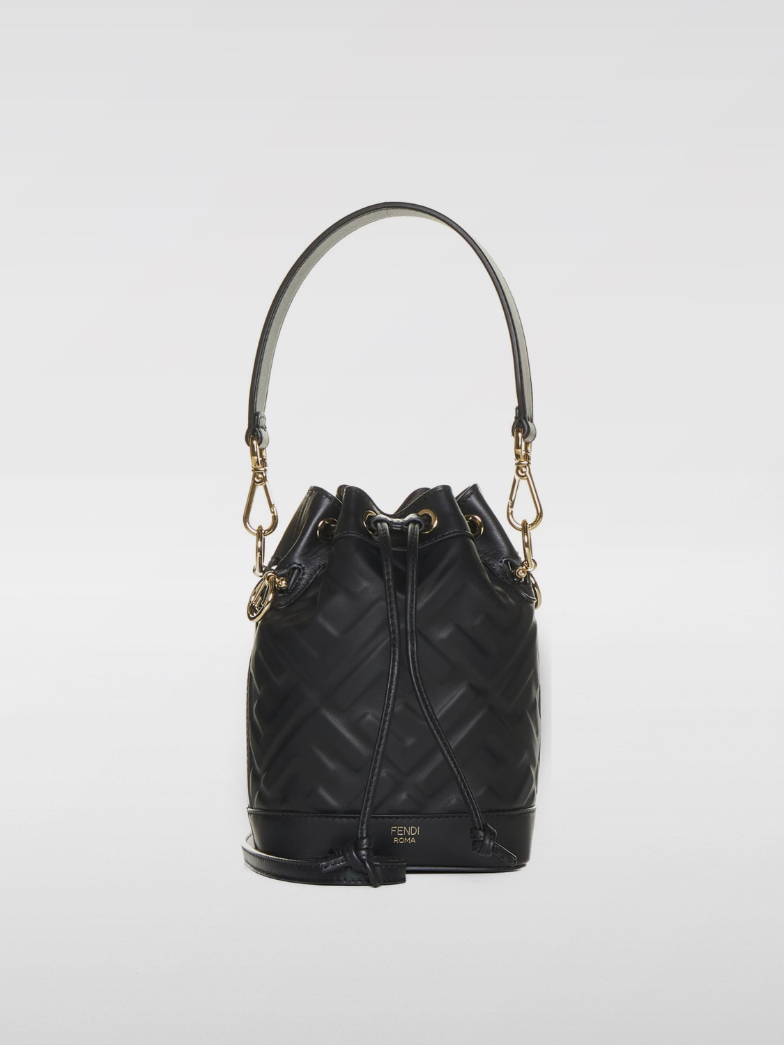 Giglio Borsa Mon Tresor Fendi in pelle con monogram FF all over Nuova