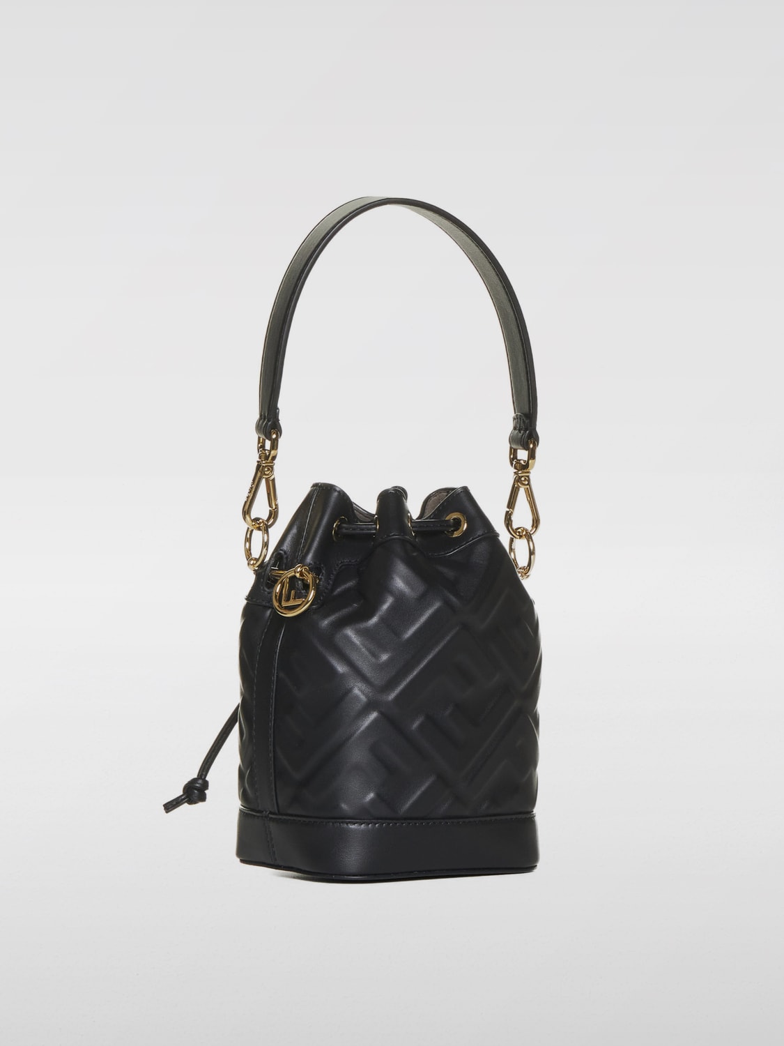 Giglio Borsa Mon Tresor Fendi in pelle con monogram FF all over Nuova