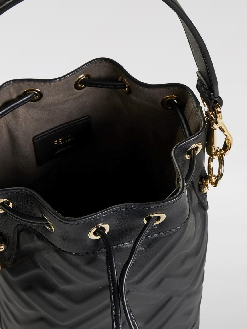 Giglio Borsa Mon Tresor Fendi in pelle con monogram FF all over Nuova
