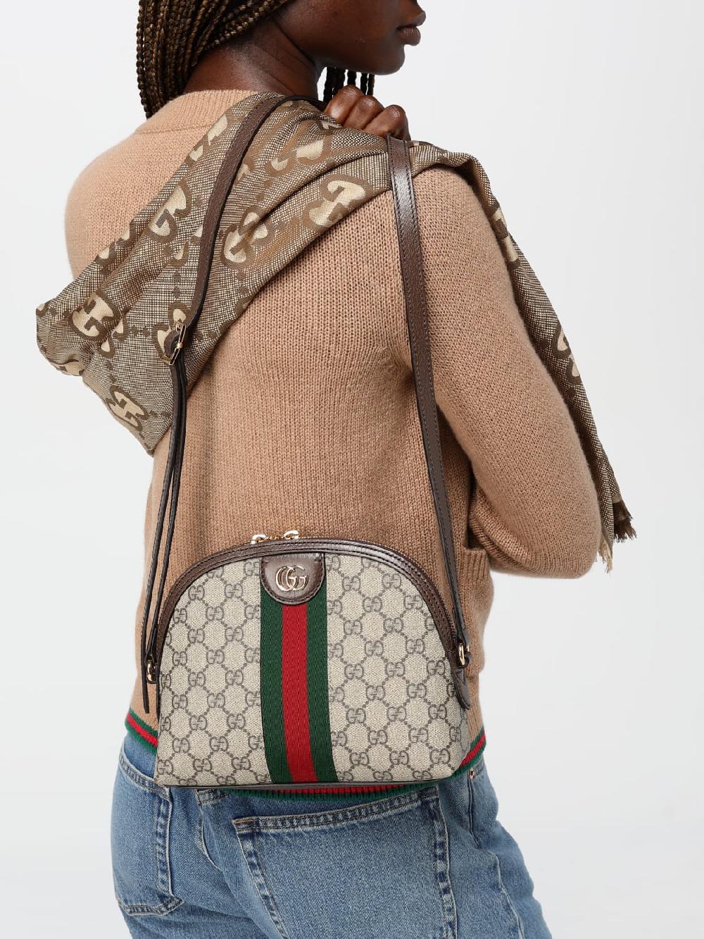 Giglio Borsa Ophidia Gucci in tessuto GG Supreme e pelle a grana 2025