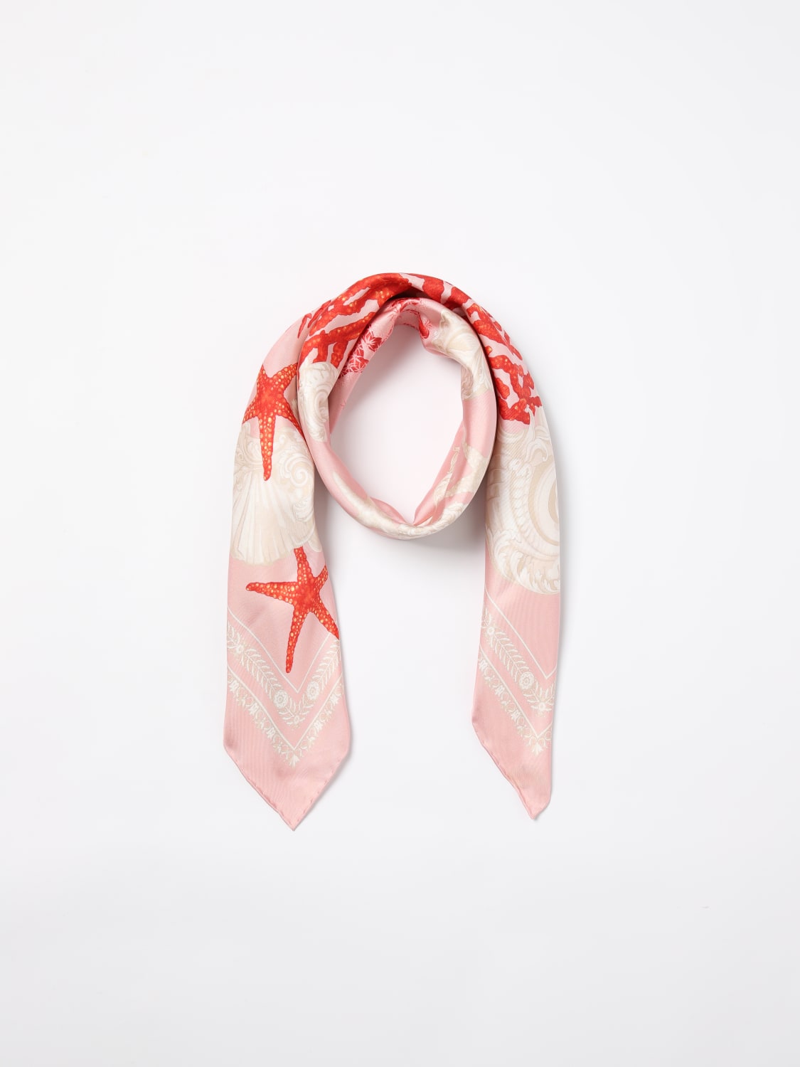 Giglio Foulard Barocco Sea Versace in seta stampata Spedizione Gratuita