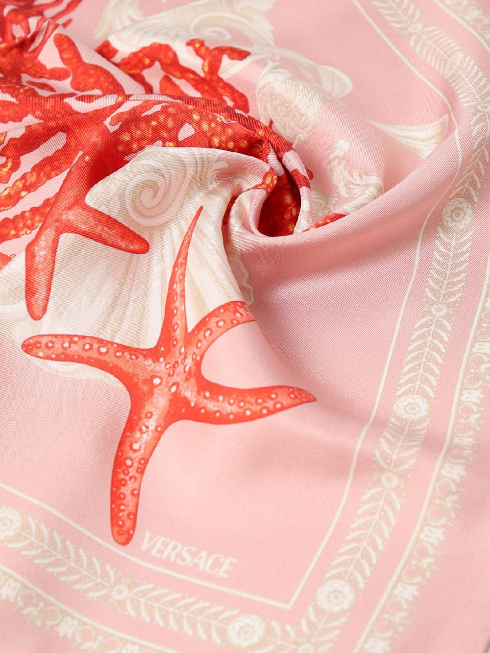 Giglio Foulard Barocco Sea Versace in seta stampata Spedizione Gratuita
