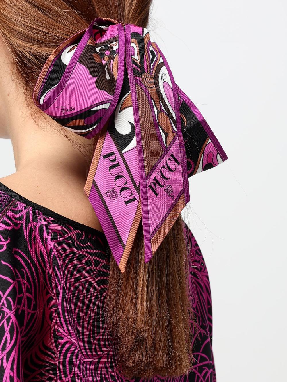 Giglio Bandeau Pucci in seta con stampa orchidee Fino Al -60%